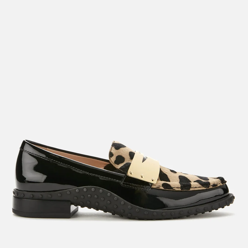 Tod's Women's Leopard Gomma Moccasin Shoes - Multi Image 1