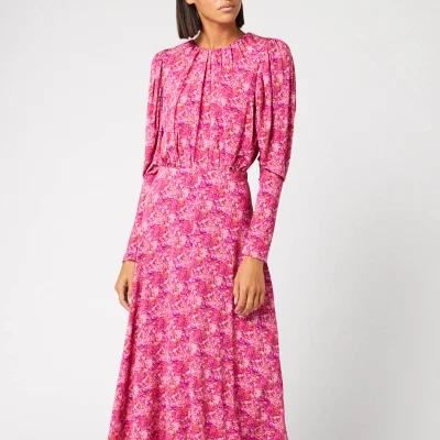 ROTATE Birger Christensen Women's Number 57 Dress - Cornflower Hot Pink