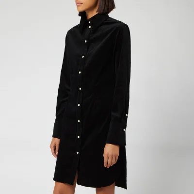 Maison Kitsuné Women's Fitted Shirt Dress - Black