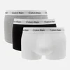 Calvin Klein Men's 3 Pack Low Rise Trunk Boxers - Black/White/Grey - Image 1