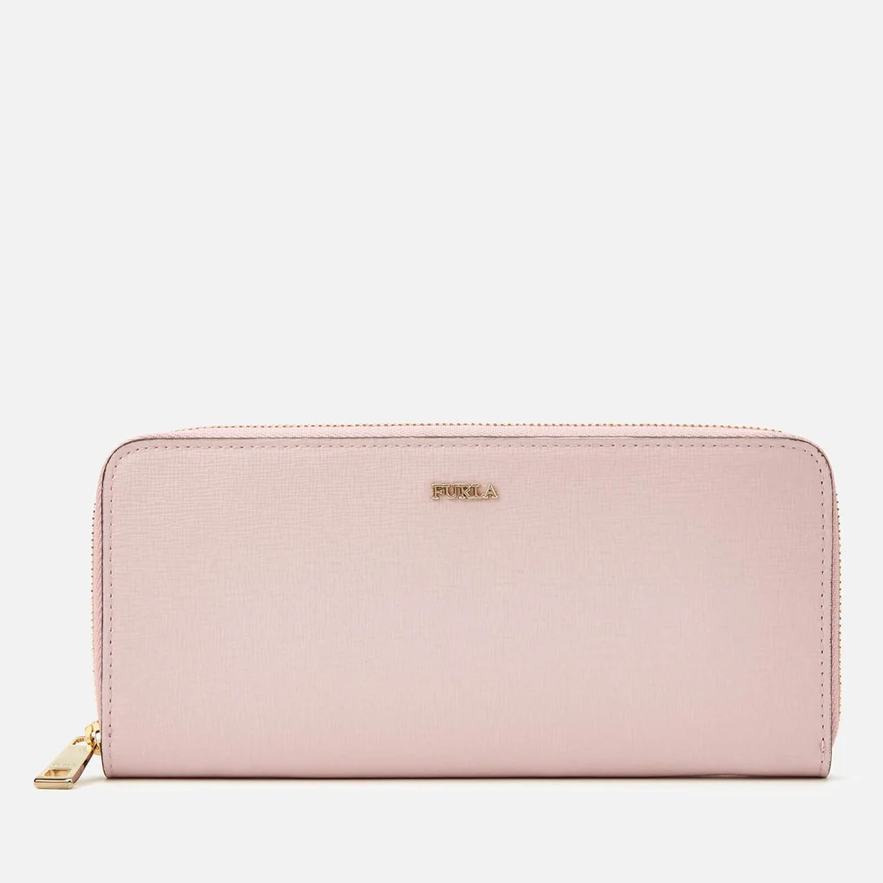 Furla Women's Babylon XL Zip Around Slim Wallet - Pink Image 1