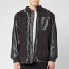 White Mountaineering Men's GORE-TEX Infinium W Stitched Quilted Boa Jacket - Charcoal - Image 1