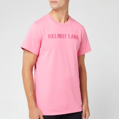 Helmut Lang Men's Raised Embroidery T-Shirt - Prism Pink