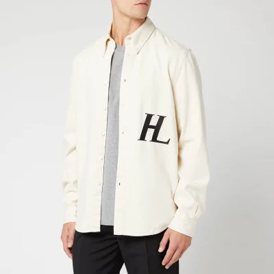 Helmut Lang Men's Hl Logo Denim Shirt - Ecru