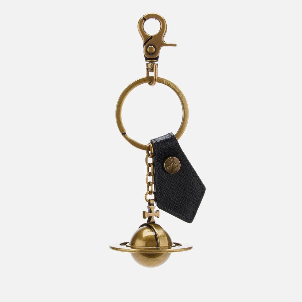Vivienne Westwood 3D Orb Logo Key Ring - Black Image 1
