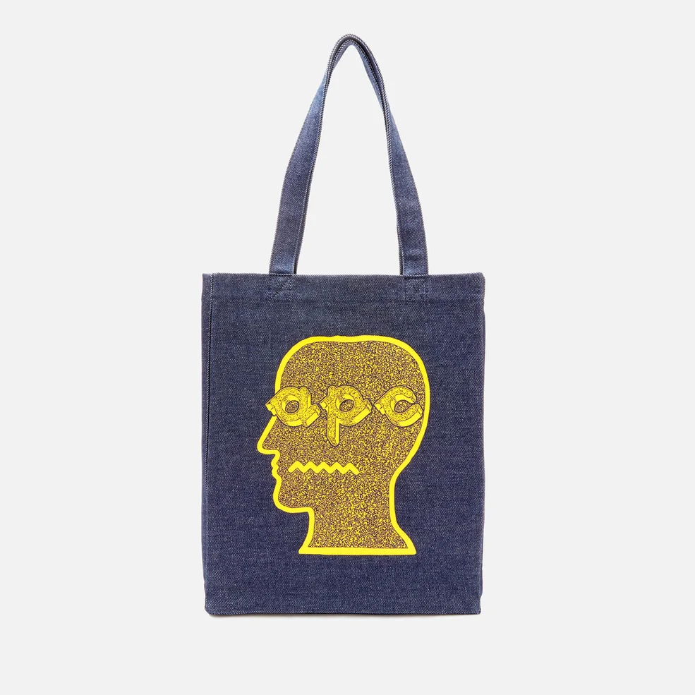 A.P.C. X Brain Dead Men's Brain Dead Tote Bag - Yellow Image 1