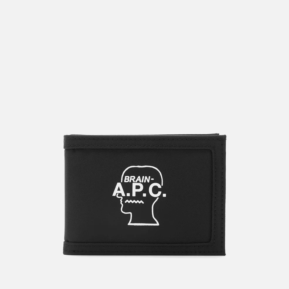 A.P.C. X Brain Dead Men's Porte-Cartes Brain Dead Wallet - Noir Image 1