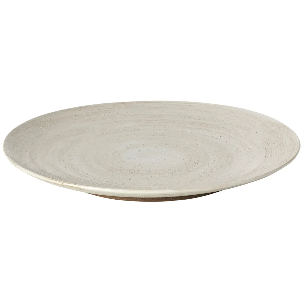 Broste Copenhagen Grod Stoneware Dinner Plate - Sand (Set of 4) Image 1