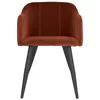 Broste Copenhagen Pernilla Velvet Chair - Caramel Café - Image 1