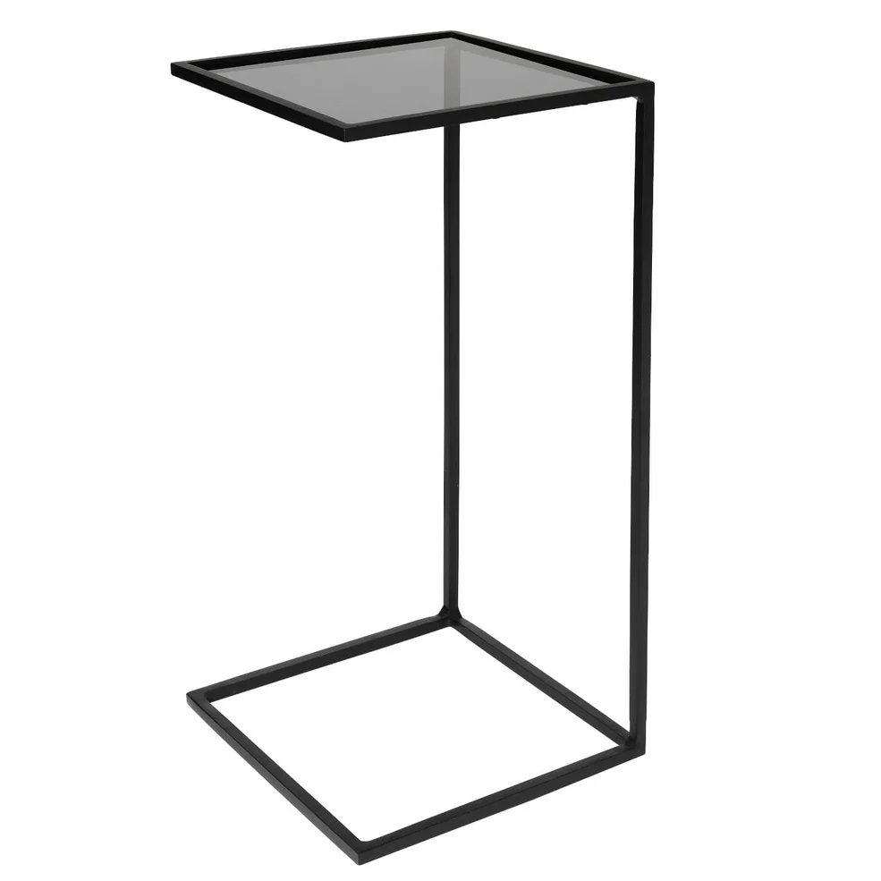 Broste Copenhagen Tania Steel Glass Table - Black Image 1