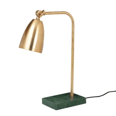 Broste Copenhagen Mynte Marble Iron Table Lamp - Brass