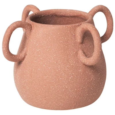 Broste Copenhagen Horn Ceramic Vase - Terracotta