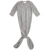 aden + anais Snuggle Knit Knotted Gown - Heather Grey (0-3 Months) - Image 1