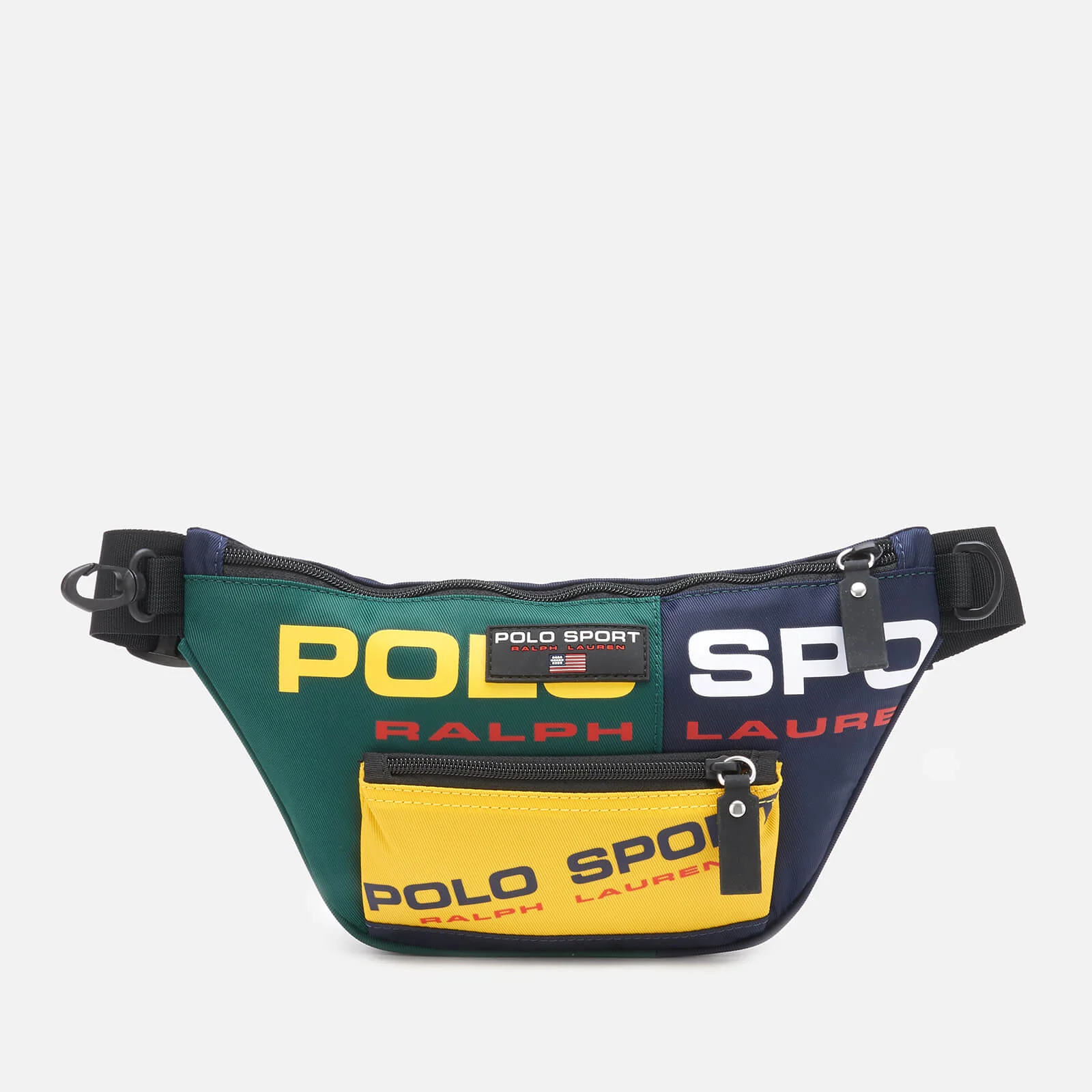 Polo Ralph Lauren Men's Polo Sport Bumbag - Navy/Green/Yellow Image 1