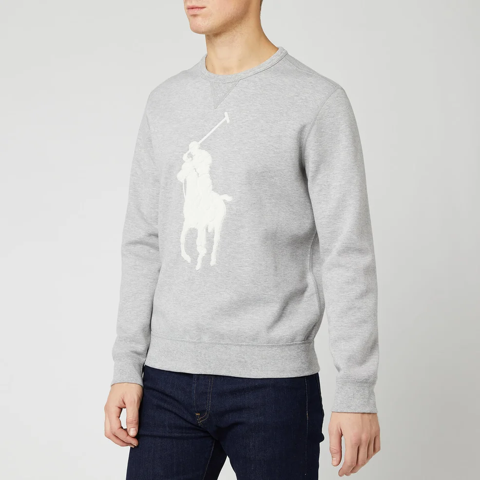 Polo Ralph Lauren Men's Tonal Big Sweatshirt - Grey Image 1