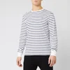 Polo Ralph Lauren Men's Long Sleeve Stripe T-Shirt - White/French Navy - Image 1
