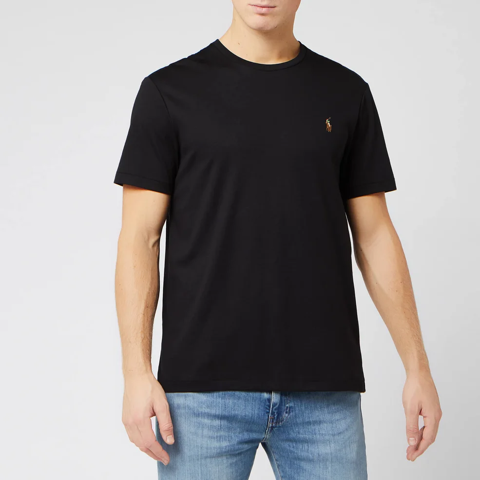 Polo Ralph Lauren Men's Custom Slim Fit Soft Cotton T-Shirt - Polo Black Image 1