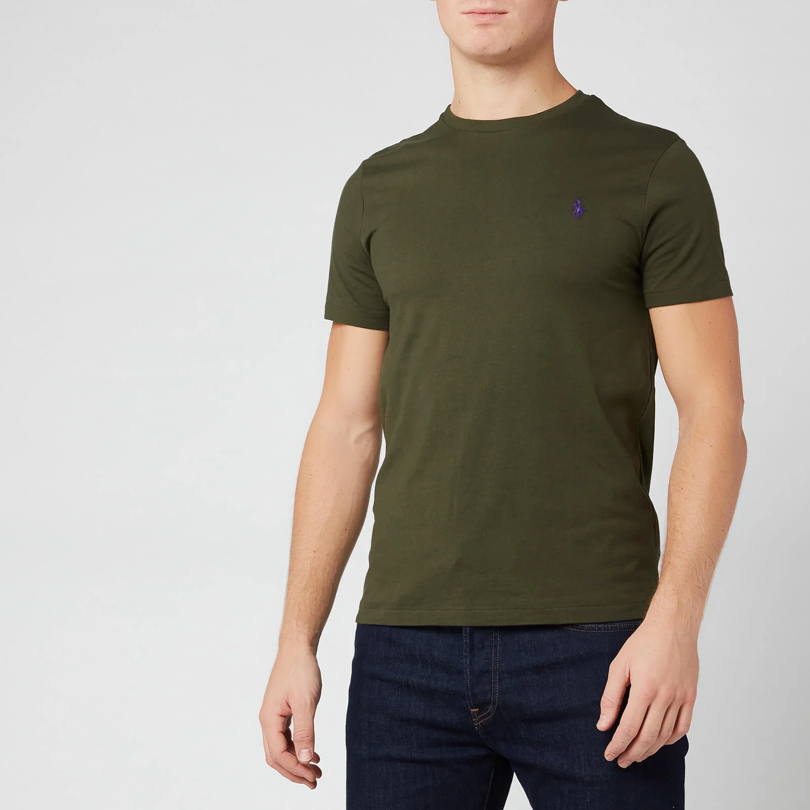 Polo Ralph Lauren Men's Short Sleeve Basic Cotton T-Shirt - State Olive Image 1