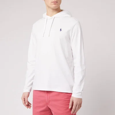 Polo Ralph Lauren Men's Hooded Long Sleeve T-Shirt - White