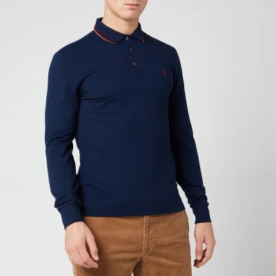 Polo Ralph Lauren Men's Tipped Long Sleeve Polo Shirt - French Navy
