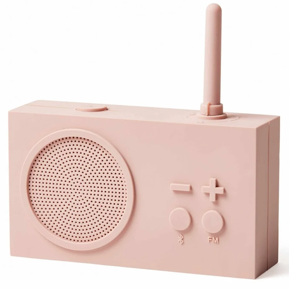 Lexon TYKHO 3 FM Radio and Bluetooth Speaker - Pink Image 1