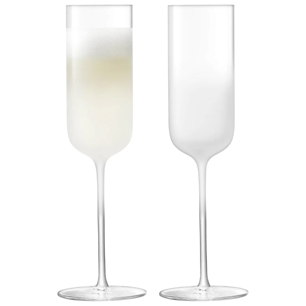 LSA Mist Champagne Flutes - 225ml (Set of 2) Image 1
