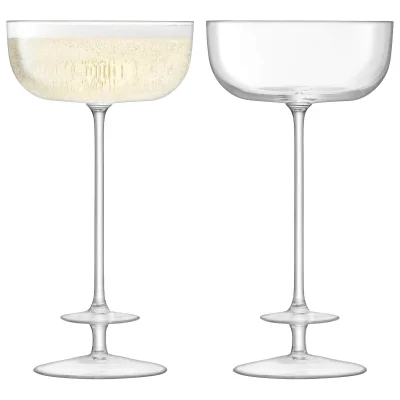 LSA Champagne Theatre Champagne Saucer - 210ml (Set of 2)