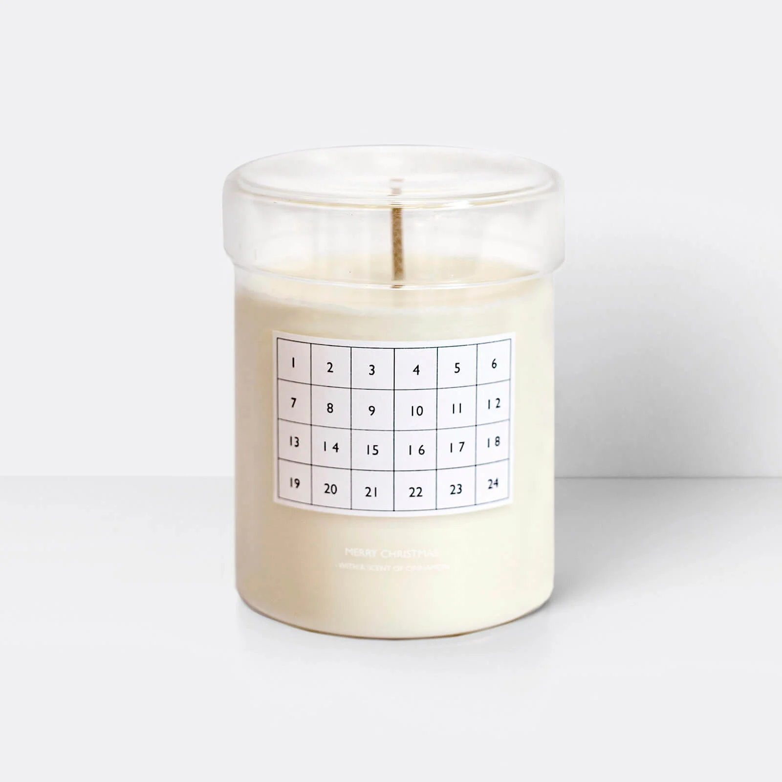 Ferm Living Scented Christmas Calendar Candle - White Image 1