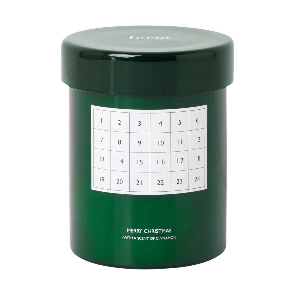 Ferm Living Scented Christmas Calendar Candle - Green Image 1