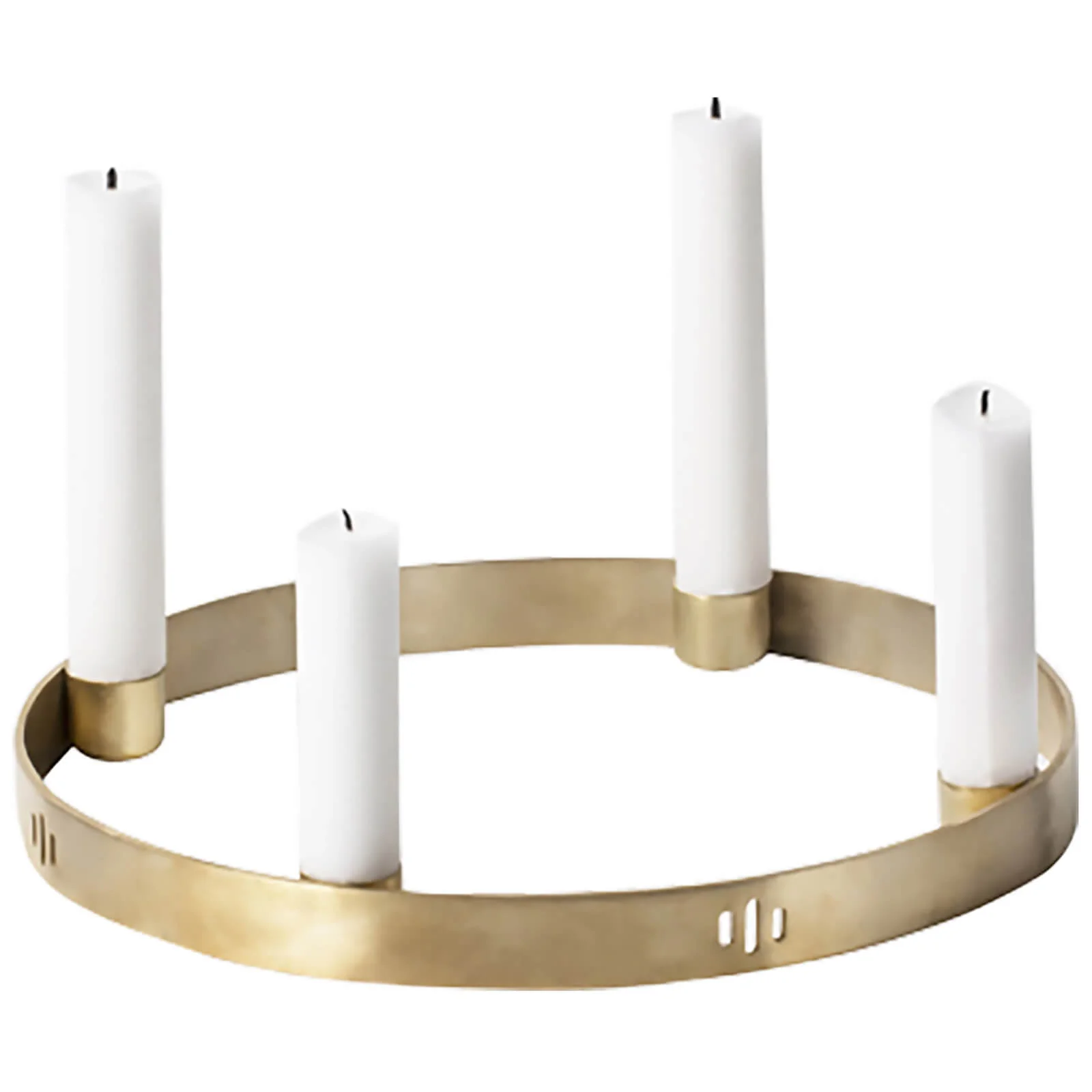 Ferm Living Circle Candle Holder - Brass - Small Image 1