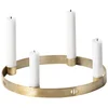 Ferm Living Circle Candle Holder - Brass - Small - Image 1