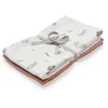 Cam Cam Muslin Cloth - Fawn, Berry and Cream (Pack of 3) - Image 1