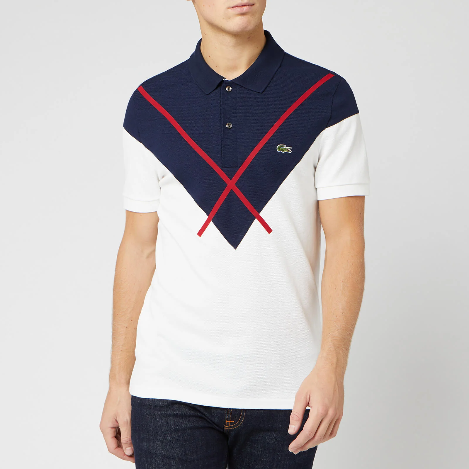 Lacoste Men's Short Sleeve Made in France Polo Shirt - Farine Image 1