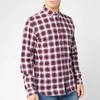 Lacoste Men's Flannel Plaid Shirt - Bordeaux - Image 1