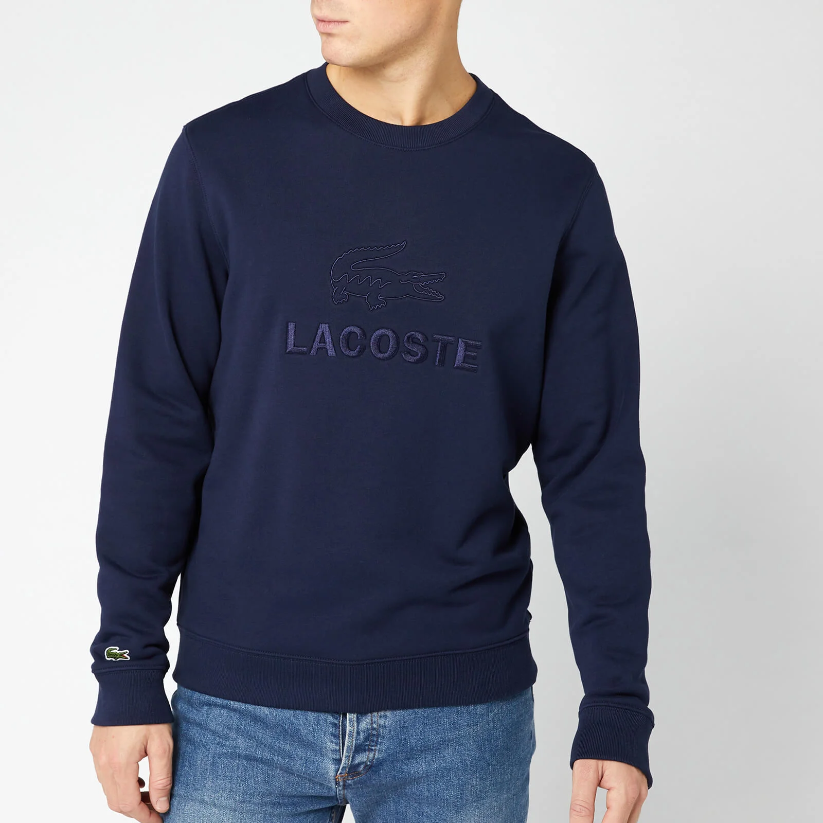Lacoste Men's Tonal Croc Sweatshirt - Marine Image 1
