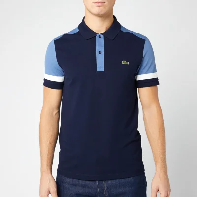 Lacoste Men's Cut and Sew Polo Shirt - Navy