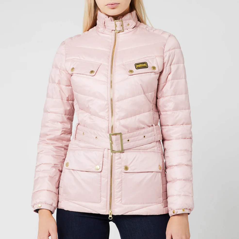 Barbour International Women's Gleann Quilted Jacket - Blusher Image 1