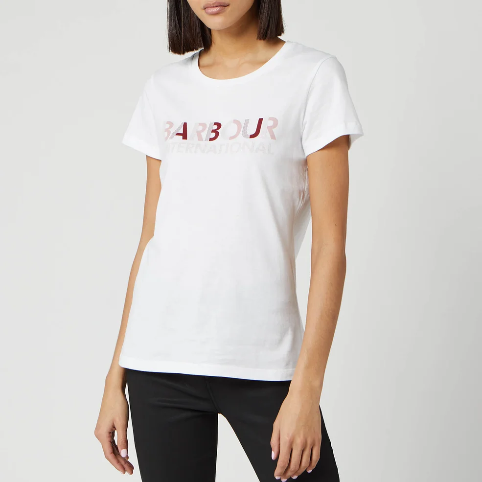 Barbour International Women's Hattrick Short Sleeve T-Shirt - White Image 1