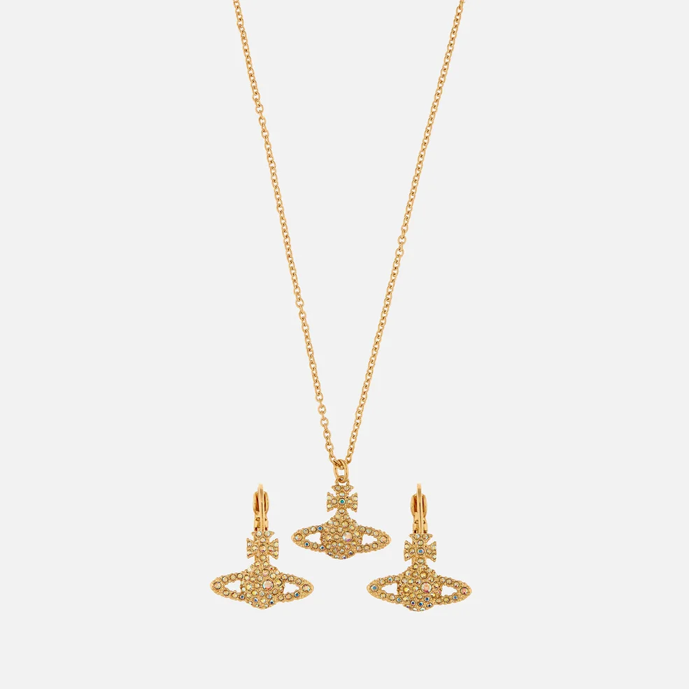 Vivienne Westwood Women's Grace Bas Relief Earrings and Pendant Giftset - Gold Aurore Boreale Image 1
