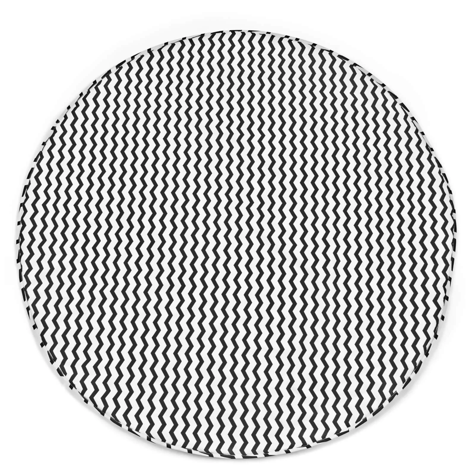 Snüz Baby Playmat - Black Chevron Striped Image 1