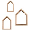 Snüz House Shaped Nursery Shelves - Natural (Set of 3) - Image 1