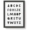 Snüz Alphabet Nursery Print - Monochrome - Image 1