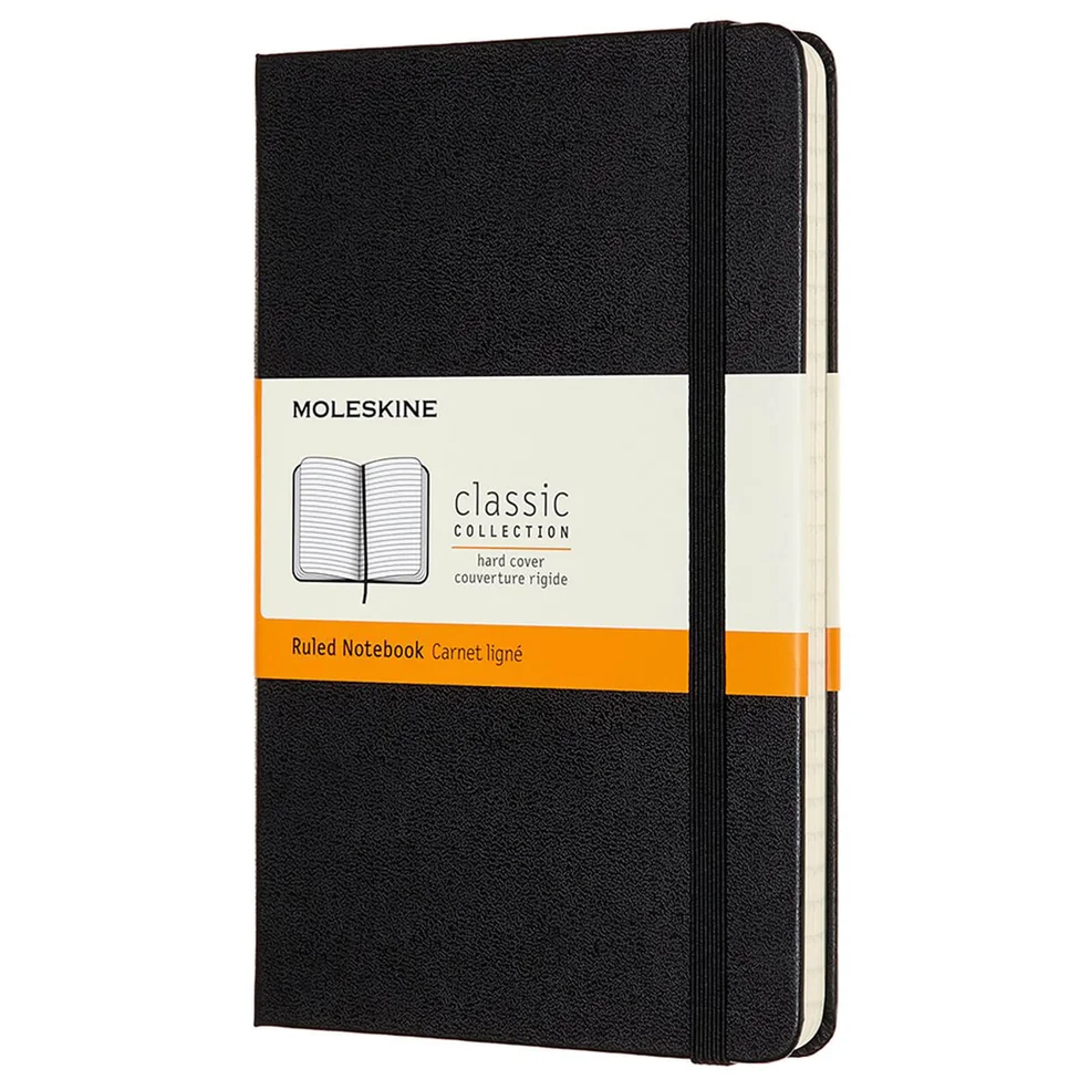Moleskine Classic Ruled Hardcover Medium Notebook - Black Image 1