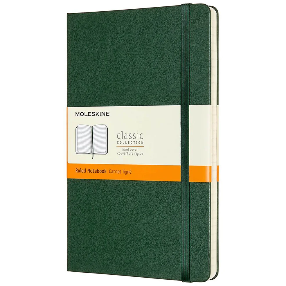 Moleskine Classic Ruled Hardcover Large Notebook - Myrtle Green Image 1