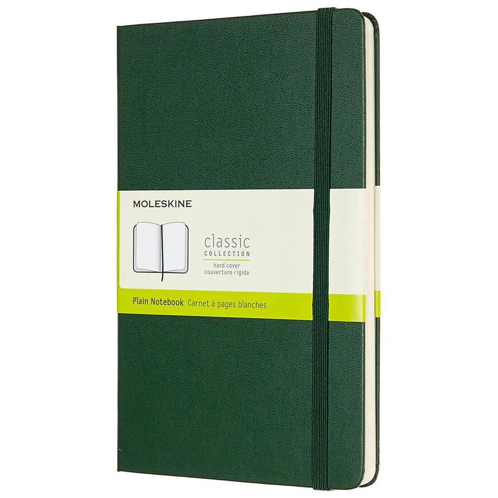 Moleskine Classic Plain Hardcover Large Notebook - Myrtle Green Image 1