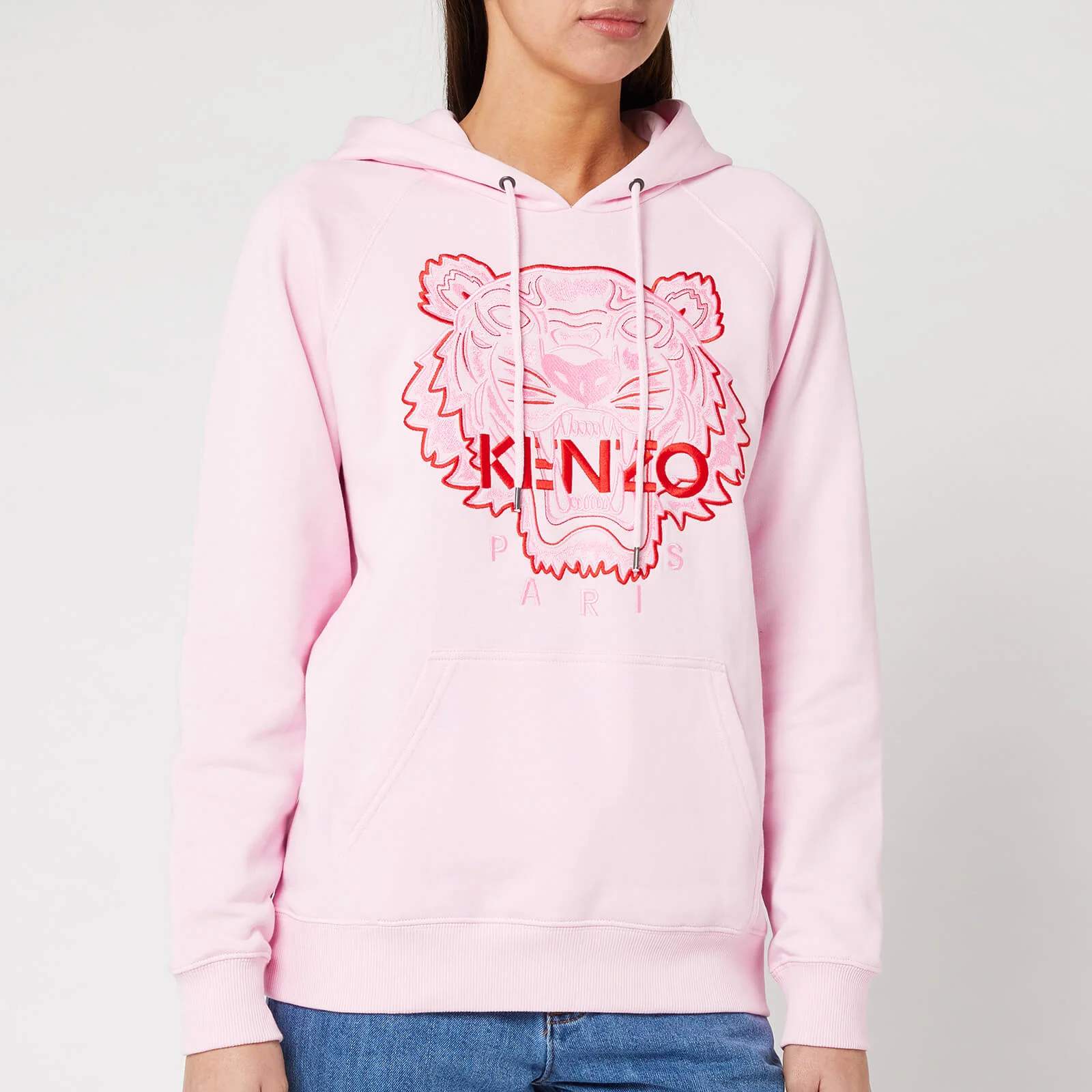 KENZO Women's Hoody Icon Bicolor - Pastel Pink Image 1
