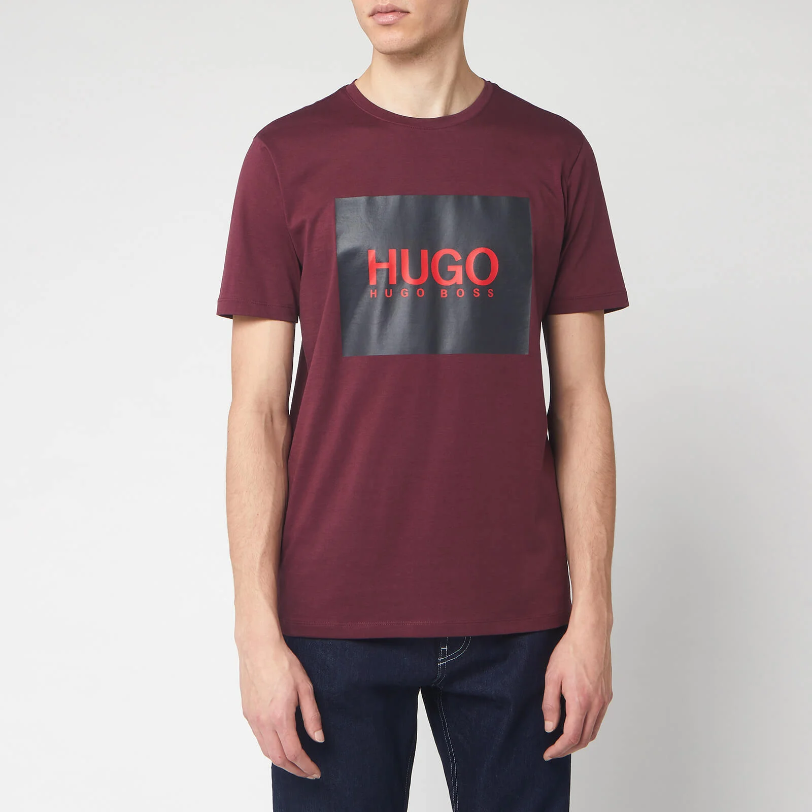 HUGO Men's Dolive 201 T-Shirt - Dark Red Image 1