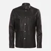 HUGO Men's Lorean Leather Shirt - Black - Image 1