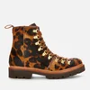 Grenson Women's Nanette Leopard Print Pony Hiking Style Boots - Brown - Image 1