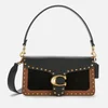 Coach Women's Mixed Leather Rivets Tabby Shoulder Bag 26 - Black Multi - Image 1